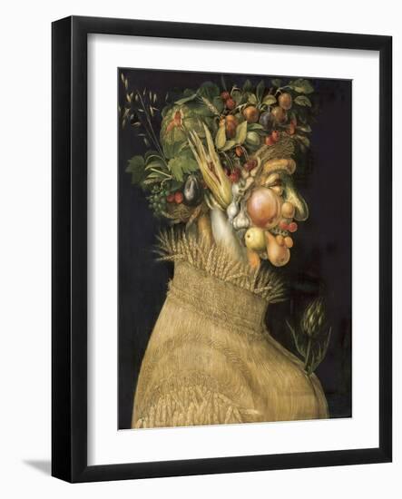 Summer, 1563-Giuseppe Arcimboldo-Framed Art Print