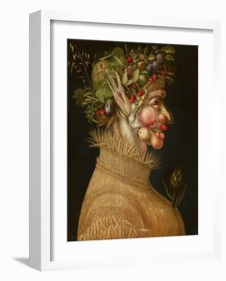 Summer, 1563-Giuseppe Arcimboldo-Framed Giclee Print