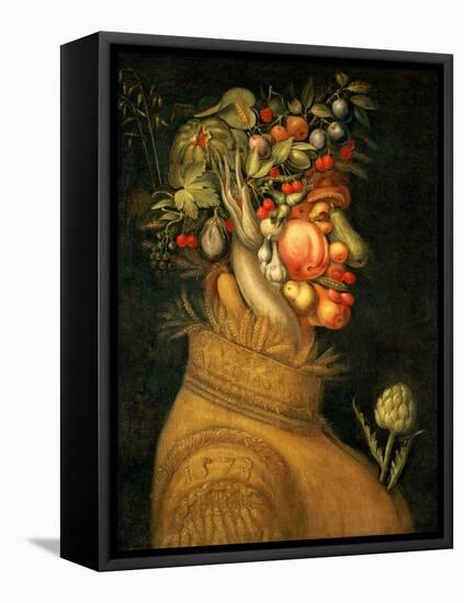 Summer, 1573-Giuseppe Arcimboldo-Framed Stretched Canvas