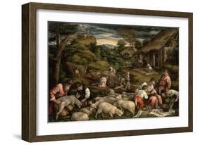 Summer, 1576-Francesco Bassano-Framed Giclee Print