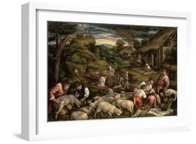 Summer, 1576-Francesco Bassano-Framed Giclee Print