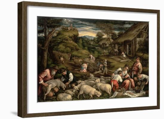 Summer, 1576-Francesco Bassano-Framed Giclee Print