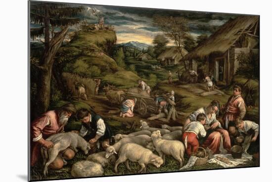 Summer, 1576-Francesco Bassano-Mounted Giclee Print