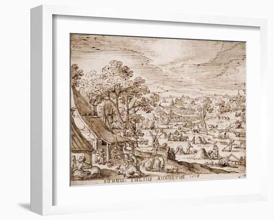 Summer, 1608-Hans Bol-Framed Giclee Print