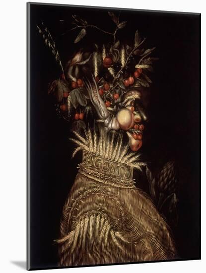 Summer, 16th Century-Giuseppe Arcimboldo-Mounted Giclee Print