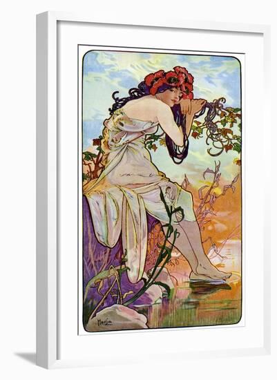 Summer, 1899-Alphonse Mucha-Framed Giclee Print