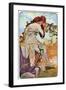 Summer, 1899-Alphonse Mucha-Framed Giclee Print