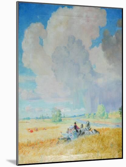Summer, 1922-Boris Michaylovich Kustodiev-Mounted Giclee Print