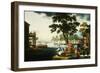 Summer: a Family Fishing by a Lake-null-Framed Giclee Print