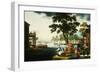 Summer: a Family Fishing by a Lake-null-Framed Giclee Print