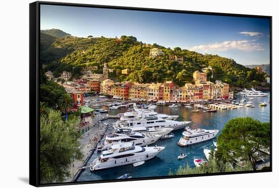 Summer Afternoon in Portofino, Italy-George Oze-Framed Stretched Canvas
