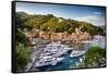 Summer Afternoon in Portofino, Italy-George Oze-Framed Stretched Canvas