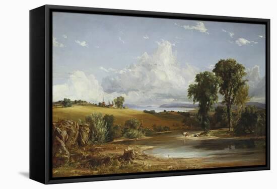 Summer Afternoon on the Hudson, 1852-Jasper Francis Cropsey-Framed Stretched Canvas