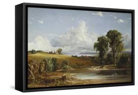 Summer Afternoon on the Hudson, 1852-Jasper Francis Cropsey-Framed Stretched Canvas
