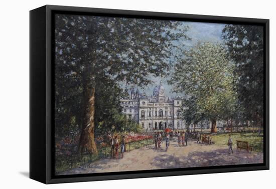 Summer Afternoon, St James's Park London-John Sutton-Framed Stretched Canvas