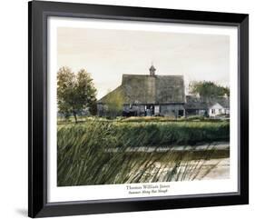 Summer Along Hat Slough-Thomas William Jones-Framed Art Print