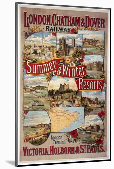 Summer and Winter Resorts-null-Mounted Art Print