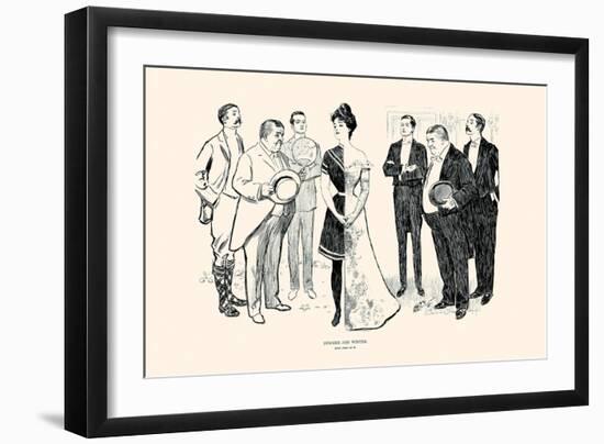 Summer And Winter-Charles Dana Gibson-Framed Art Print