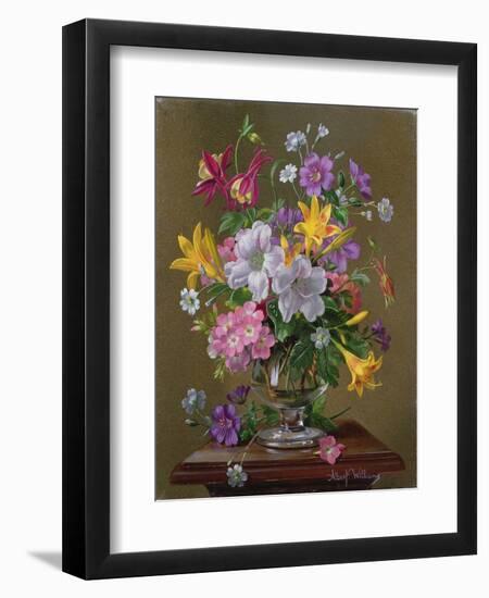 Summer Arrangement in a Glass Vase-Albert Williams-Framed Giclee Print