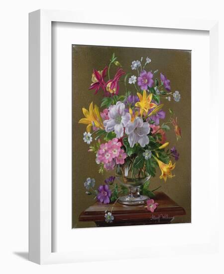 Summer Arrangement in a Glass Vase-Albert Williams-Framed Giclee Print