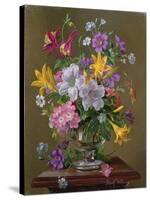 Summer Arrangement in a Glass Vase-Albert Williams-Stretched Canvas