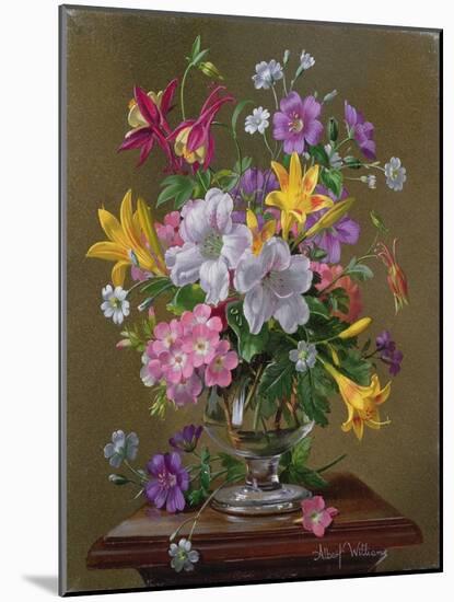 Summer Arrangement in a Glass Vase-Albert Williams-Mounted Giclee Print