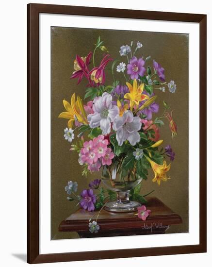 Summer Arrangement in a Glass Vase-Albert Williams-Framed Giclee Print