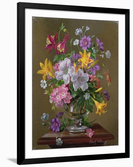 Summer Arrangement in a Glass Vase-Albert Williams-Framed Giclee Print