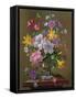 Summer Arrangement in a Glass Vase-Albert Williams-Framed Stretched Canvas