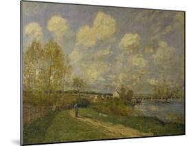 Summer at Bougival, 1876-Alfred Sisley-Mounted Giclee Print