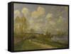 Summer at Bougival, 1876-Alfred Sisley-Framed Stretched Canvas