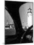 Summer at Cape Cod: Highland Lighthouse Viewed from Automobile-Alfred Eisenstaedt-Mounted Photographic Print