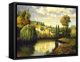 Summer at Limoux-Max Hayslette-Framed Stretched Canvas