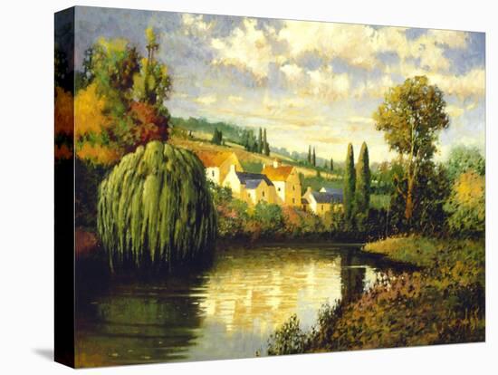 Summer at Limoux-Max Hayslette-Stretched Canvas