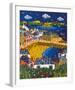 Summer at Mousehole-Brian Pollard-Framed Giclee Print