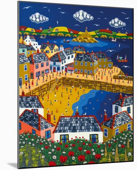 Summer at Mousehole-Brian Pollard-Mounted Giclee Print