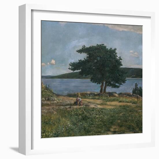 Summer atmosphere-Christian Krohg-Framed Giclee Print