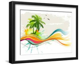 Summer Background-Misha-Framed Art Print