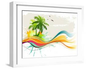 Summer Background-Misha-Framed Art Print