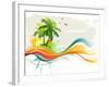 Summer Background-Misha-Framed Art Print