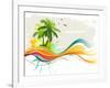 Summer Background-Misha-Framed Art Print