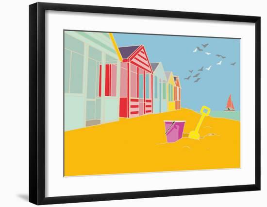 Summer Bay III-Emily Burningham-Framed Giclee Print