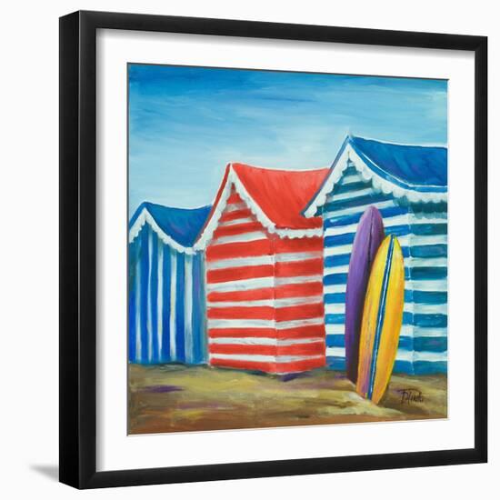 Summer Beach Cabana I-Patricia Pinto-Framed Art Print