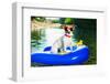 Summer Beach Dog-Javier Brosch-Framed Photographic Print