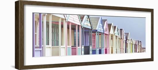 Summer Beach Huts-Assaf Frank-Framed Giclee Print