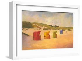 Summer Beach II-Graham Reynolds-Framed Art Print