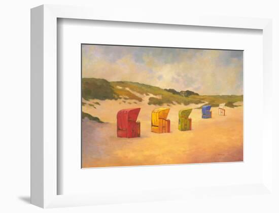 Summer Beach II-Graham Reynolds-Framed Art Print