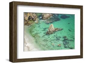 Summer beach in crozon morgat-Philippe Manguin-Framed Photographic Print