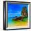 Summer Beach Tropical Landscape-SergWSQ-Framed Photographic Print