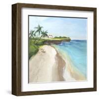 Summer Beach Walk-Isabelle Z-Framed Art Print